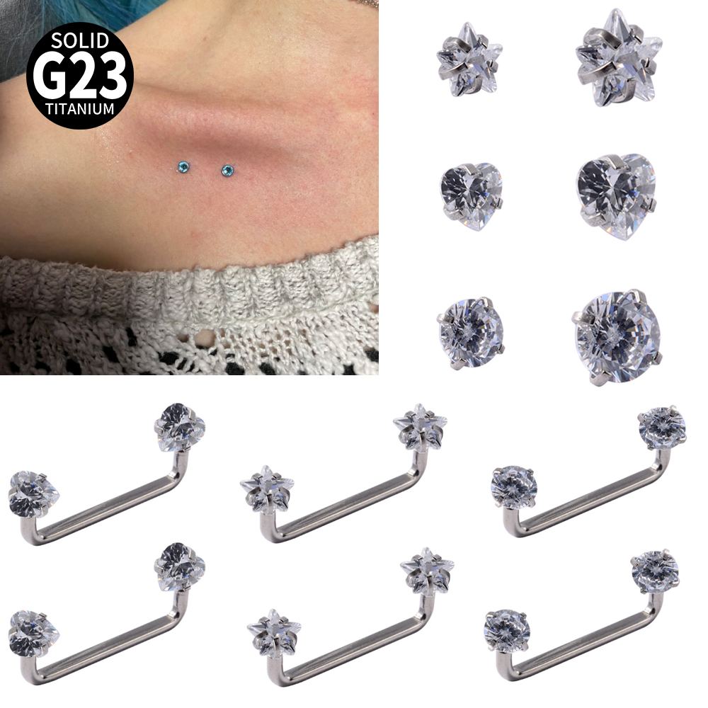 Dermal Anchor Top - 3-1PCS Implant Grade Titanium Microdermal Surface