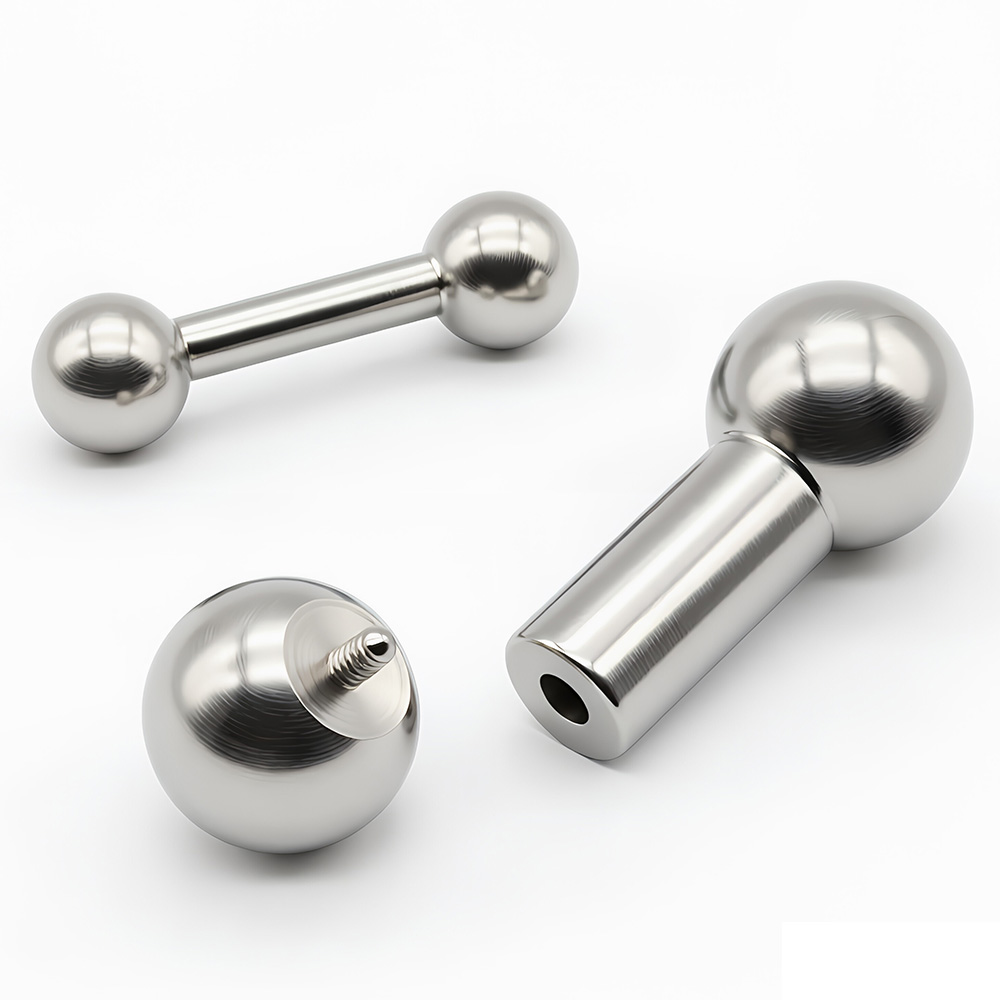 Body Jewelry Nipple Rings - 1Pc 12G-00G Stainless Steel Straight Barbell