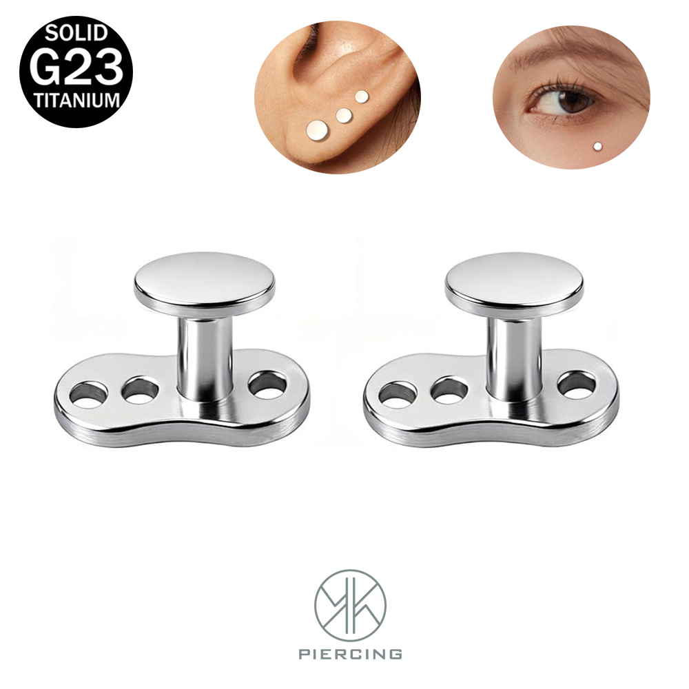 Dermal Anchor Top - 14G Round Disc Dermal Anchor Tops