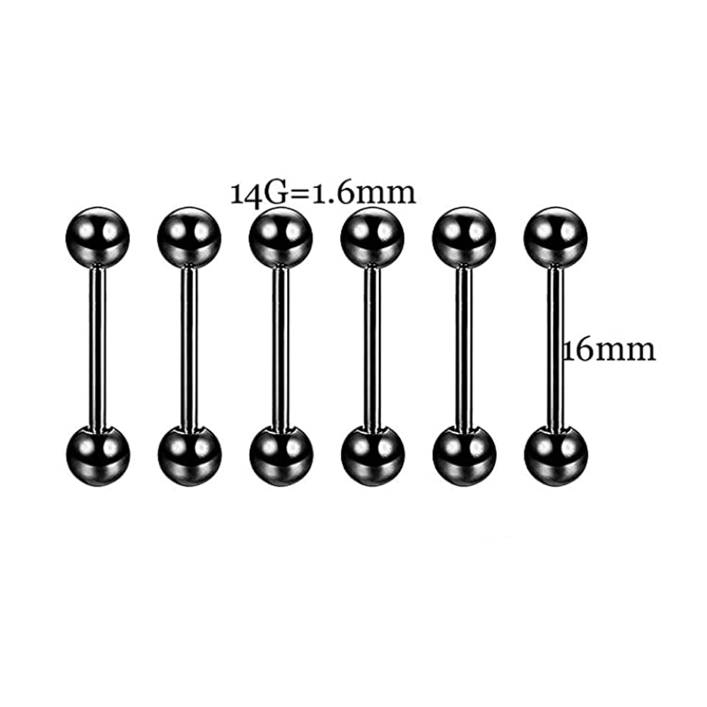 6 PCS Professional Piercing Ki - Body Jewelry Nipple Rings ulasan dan harga