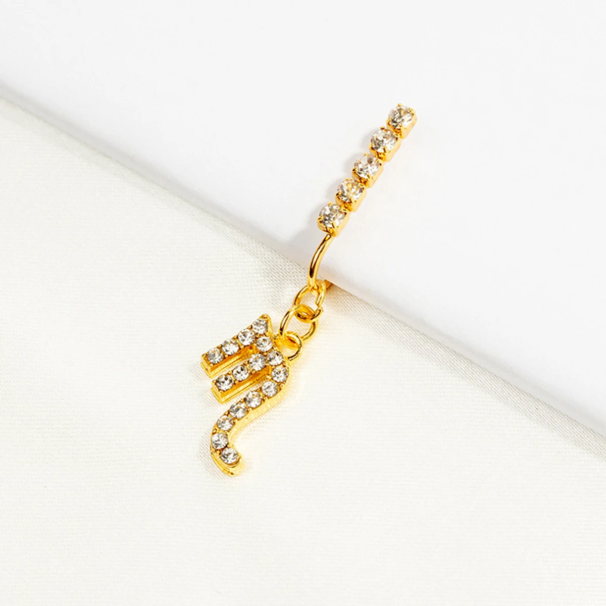 2 Pack Ear Clips Metal Zircon  - Body Jewelry Ear Piercing ulasan dan harga