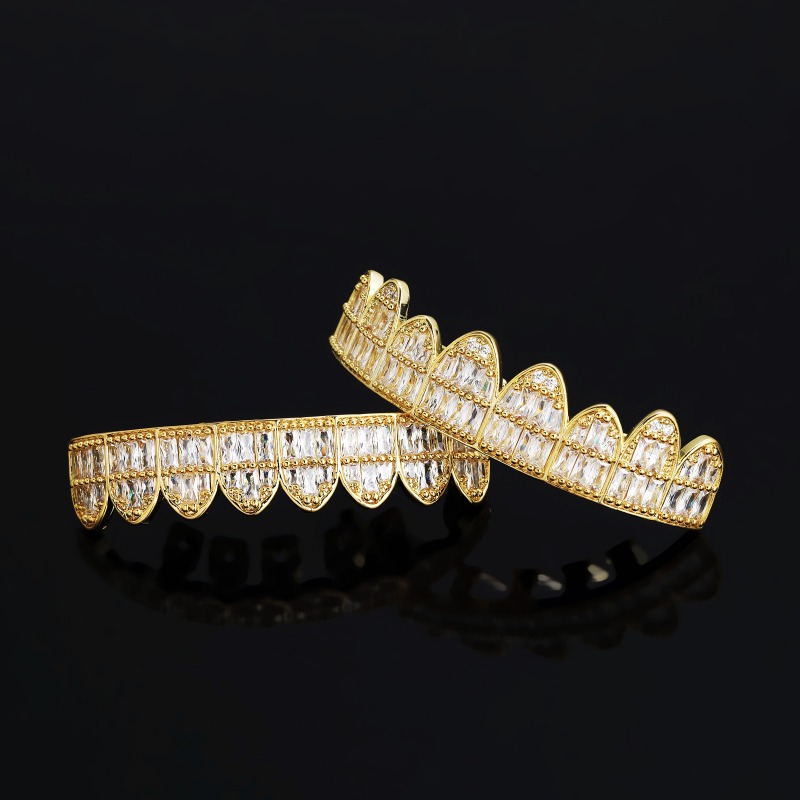 Hiphop Iced Out T Square Zirco - Body Jewelry Real Gold ulasan dan harga