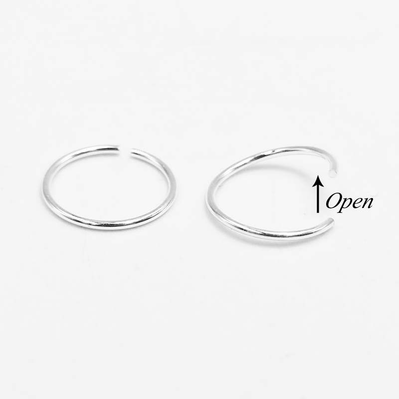 925 sterling silver Nose Ring  - Body Jewelry Ear Piercing ulasan dan harga