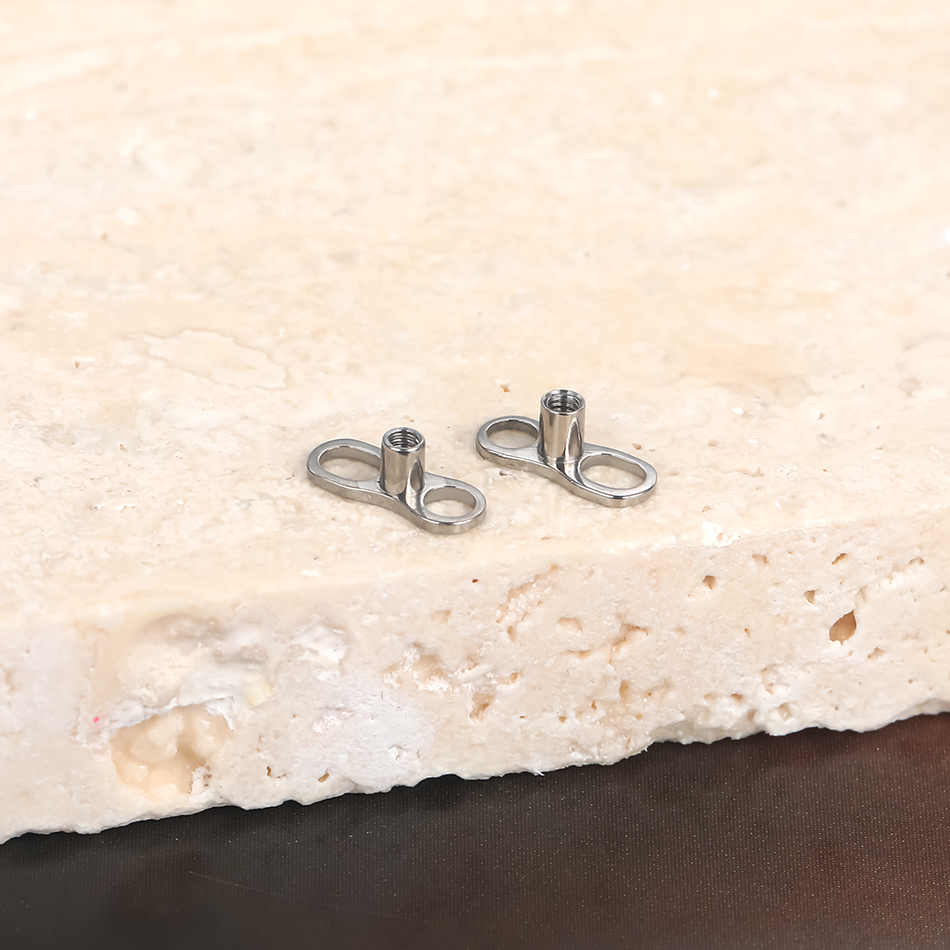 5Pcs/10Pcs /50Pcs Titanium Der - Dermal Anchor Top ulasan dan harga