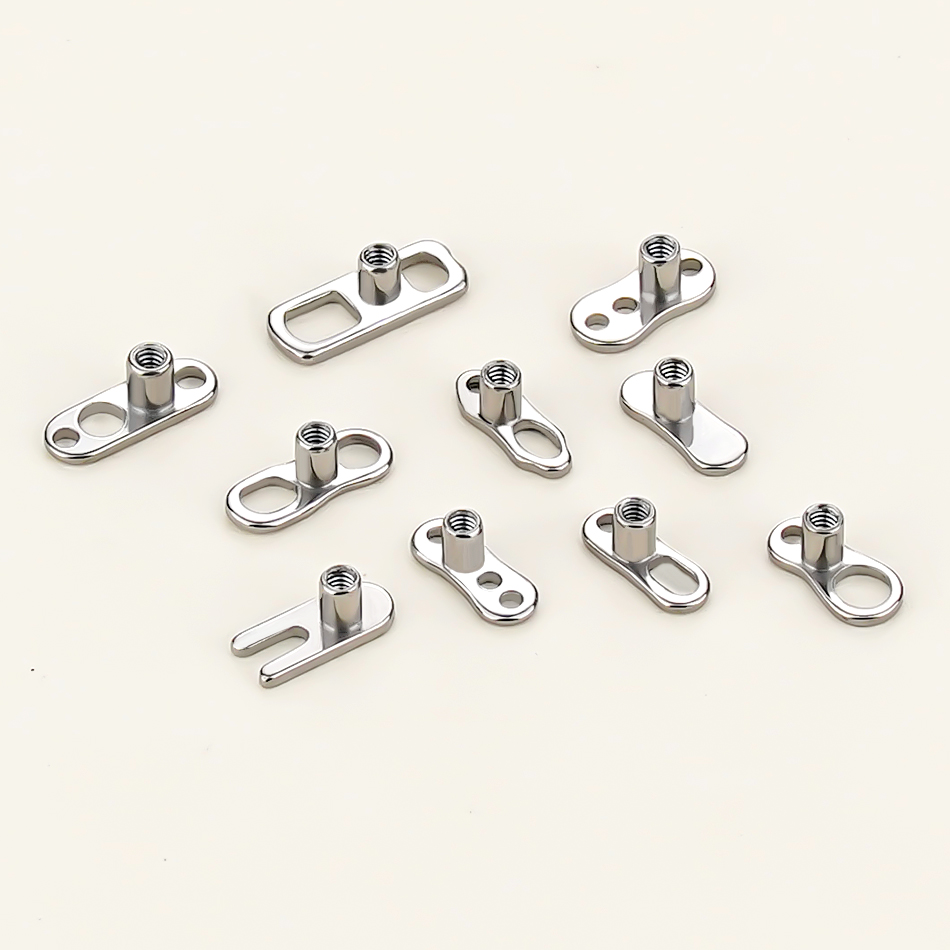 5Pcs/10Pcs /50Pcs Titanium Der - Dermal Anchor Top ulasan dan harga