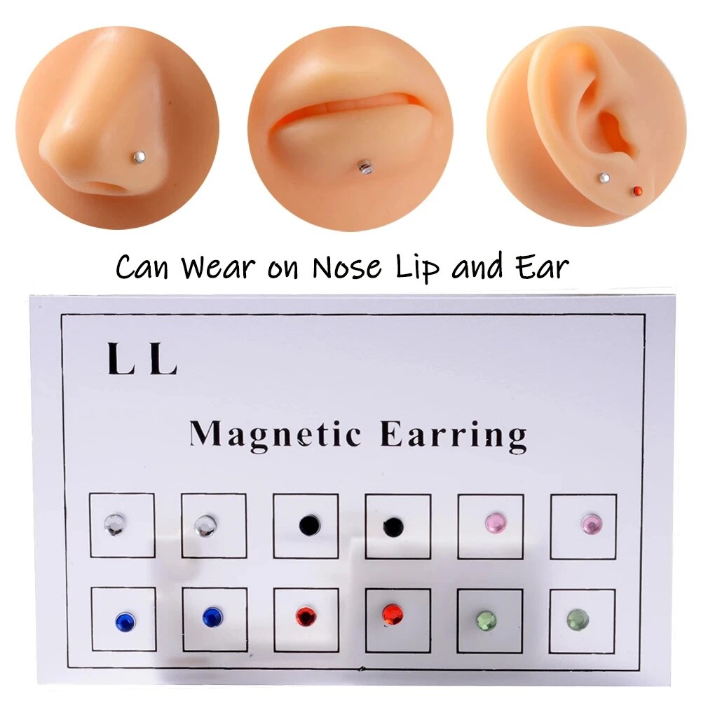 12PCS/Card Fake Cheater Non Pi - Body Jewelry Ear Piercing ulasan dan harga