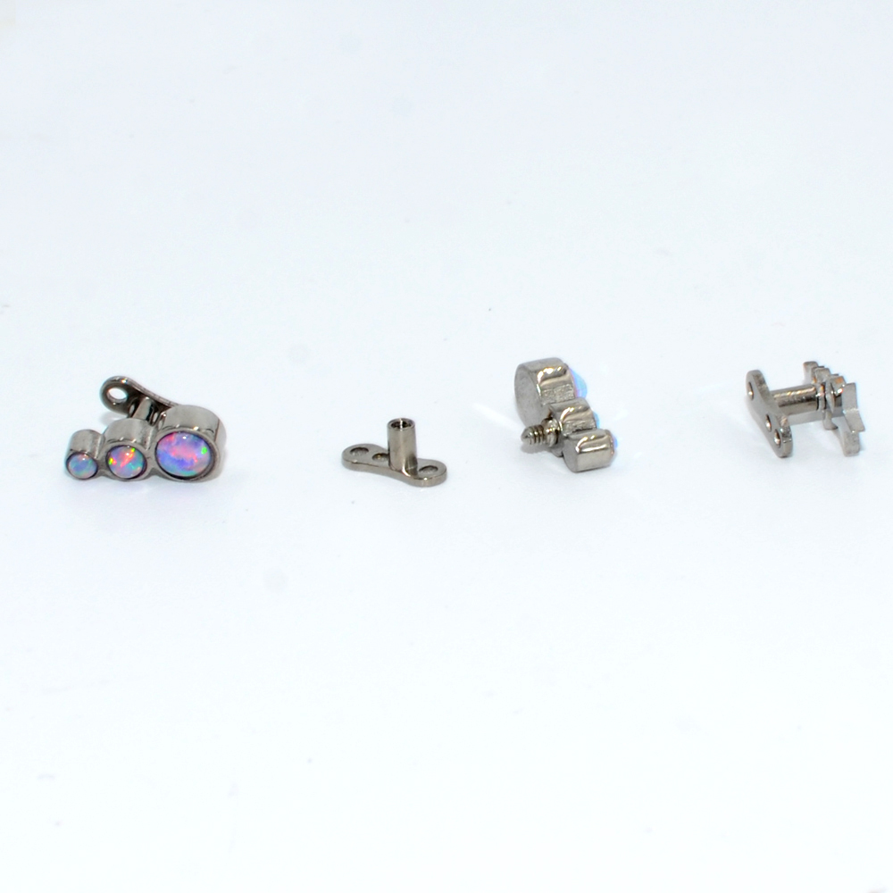 1PC Steel/Titanium Base Micro  - Dermal Anchor Top ulasan dan harga