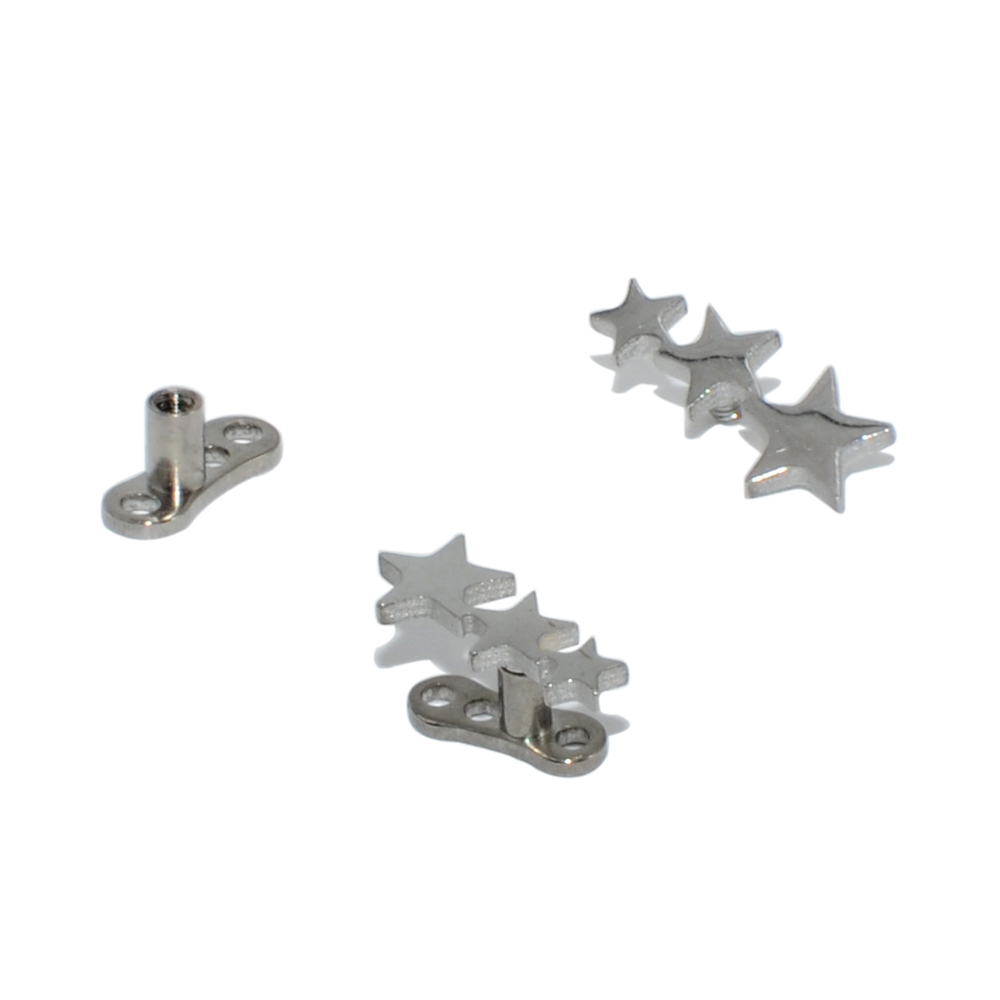 1PC Steel/Titanium Base Micro  - Dermal Anchor Top ulasan dan harga