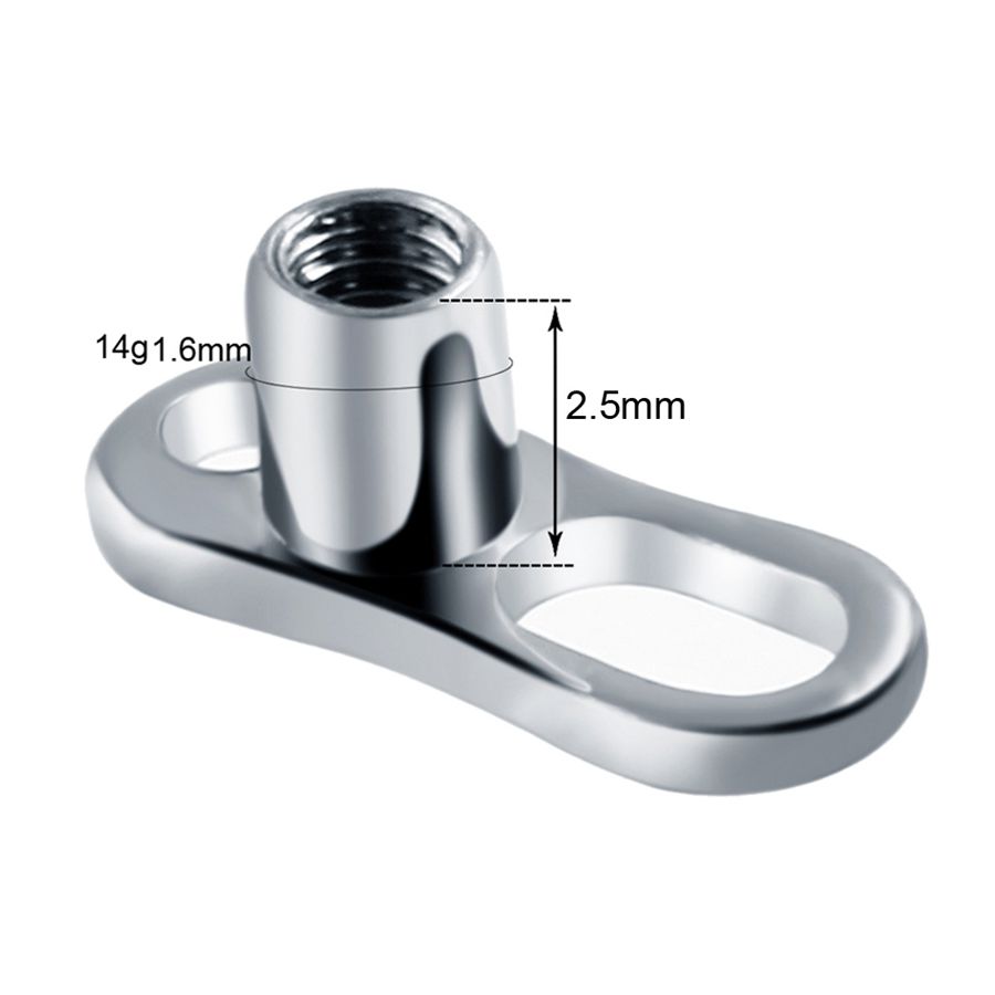 10pcs/lot G23 Titanium Micro D - Dermal Anchor Top ulasan dan harga