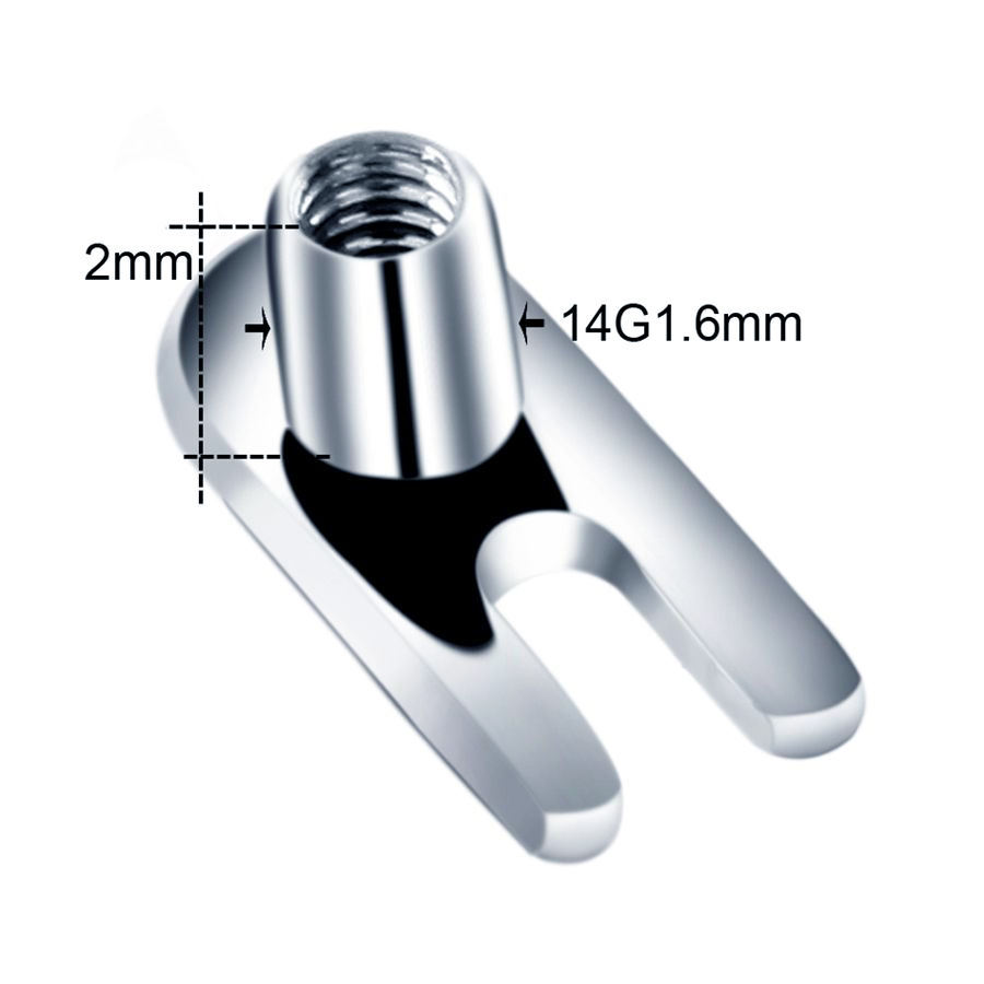 10pcs/lot G23 Titanium Micro D - Dermal Anchor Top ulasan dan harga
