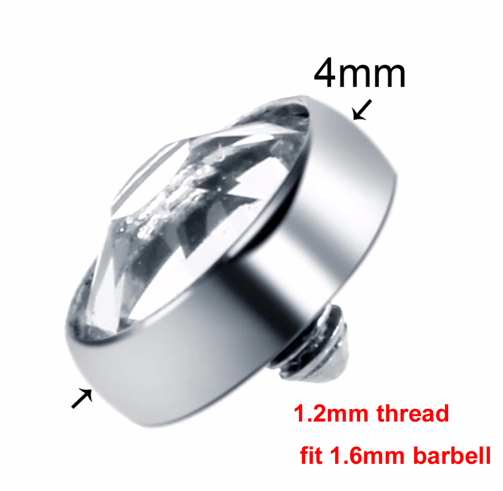 1PC G23 Titanium Dermal Anchor - Dermal Anchor Top ulasan dan harga