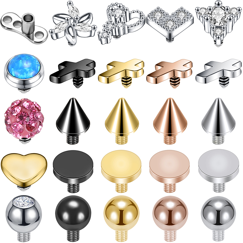 ZS 16G Micro Dermal Piercing Z - Dermal Anchor Top ulasan dan harga