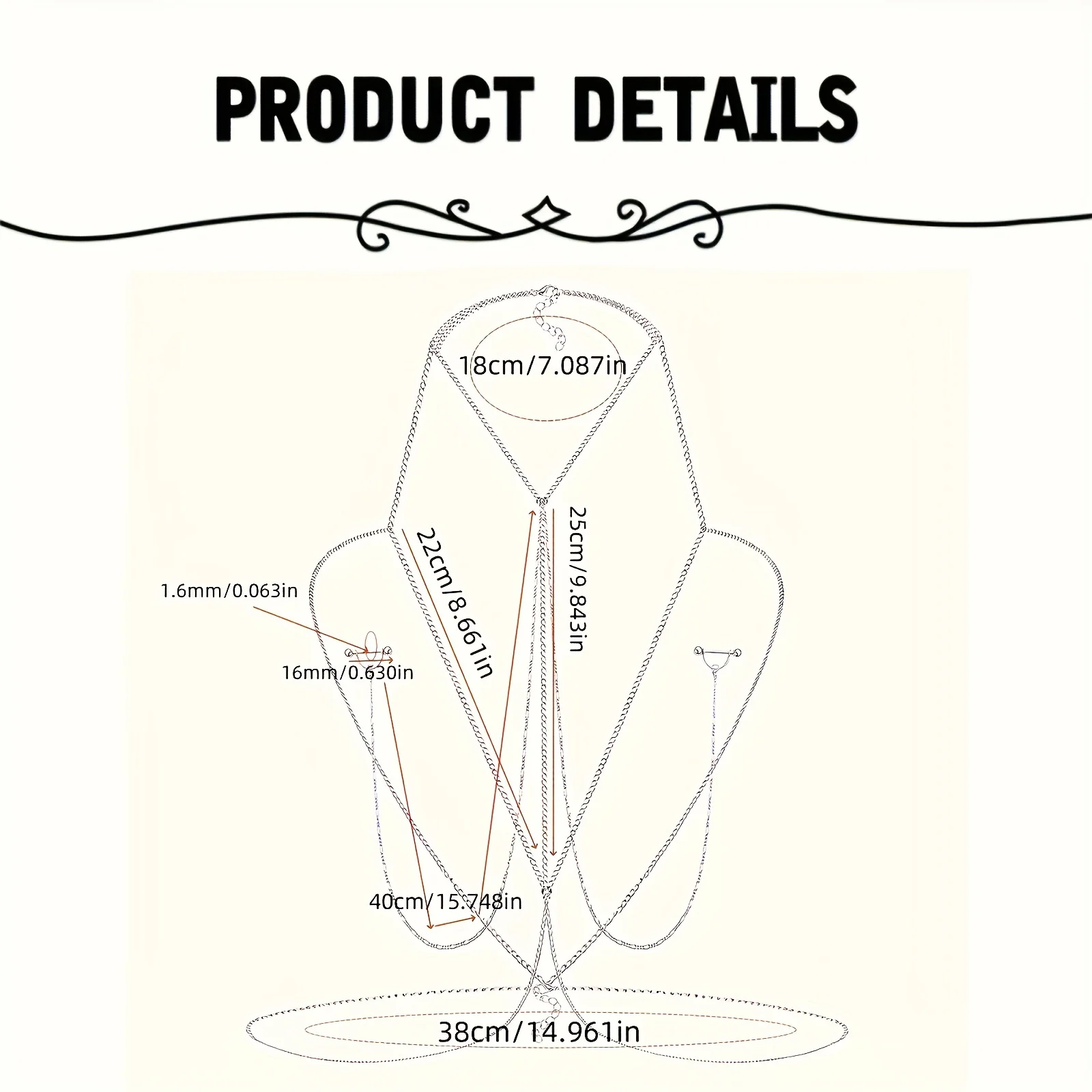 1pc  Elegant & Sexy Body Chain - Body Jewelry Nipple Rings ulasan dan harga