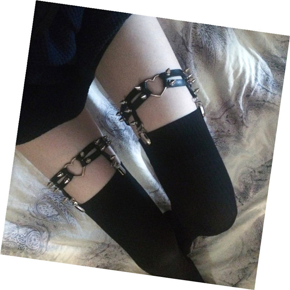 1Pcs Women Punk Goth Heart PU  - Qualiti Body Jewelry ulasan dan harga