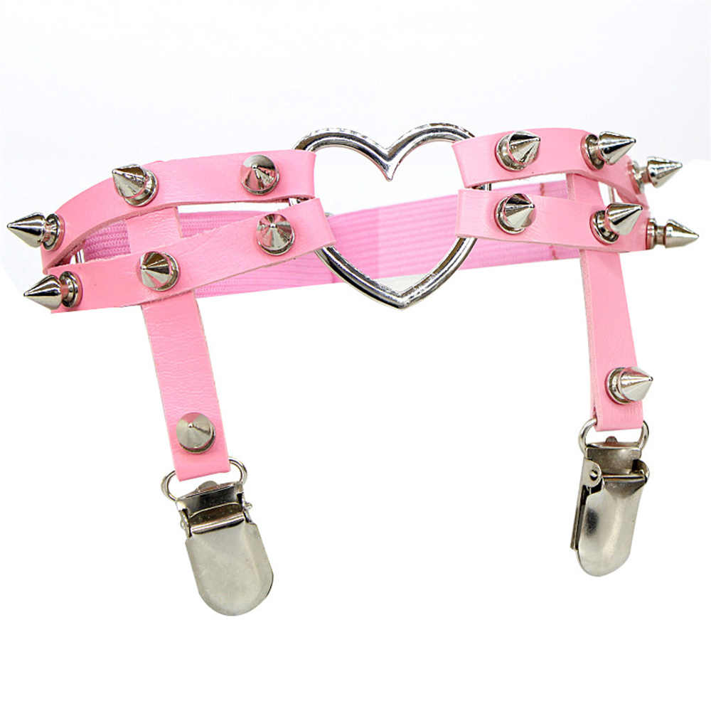 1Pcs Women Punk Goth Heart PU  - Qualiti Body Jewelry ulasan dan harga