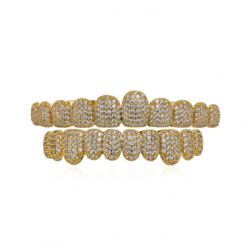 New Exquisite Hip-Hop Full Dia - Body Jewelry Real Gold ulasan dan harga