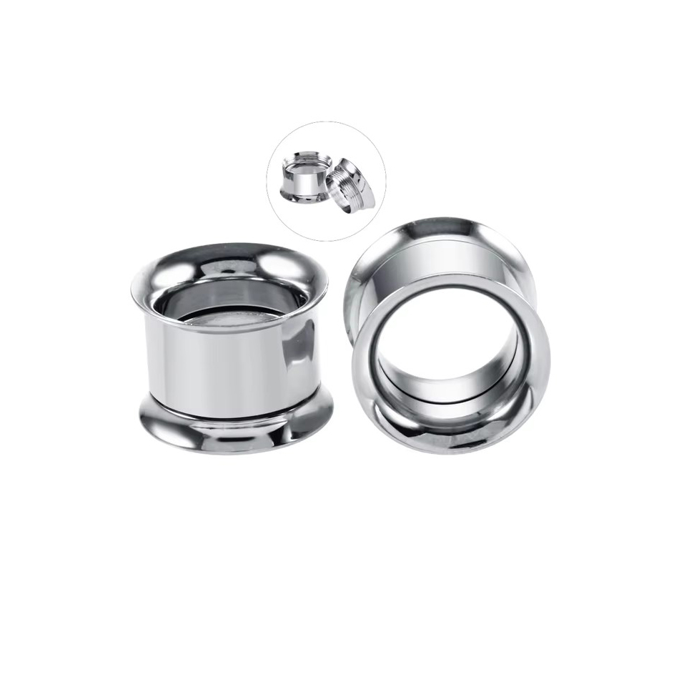1Pair Stainless Steel Ear Plug - Body Jewelry Gauges ulasan dan harga