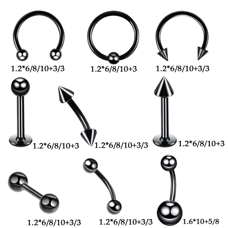 42pcs/set Body Piercing Tool K - Body Jewelry Nipple Rings ulasan dan harga