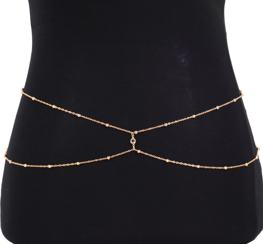 Clear Rhinestone Beaded Belly  - Body Jewelry For Sale ulasan dan harga