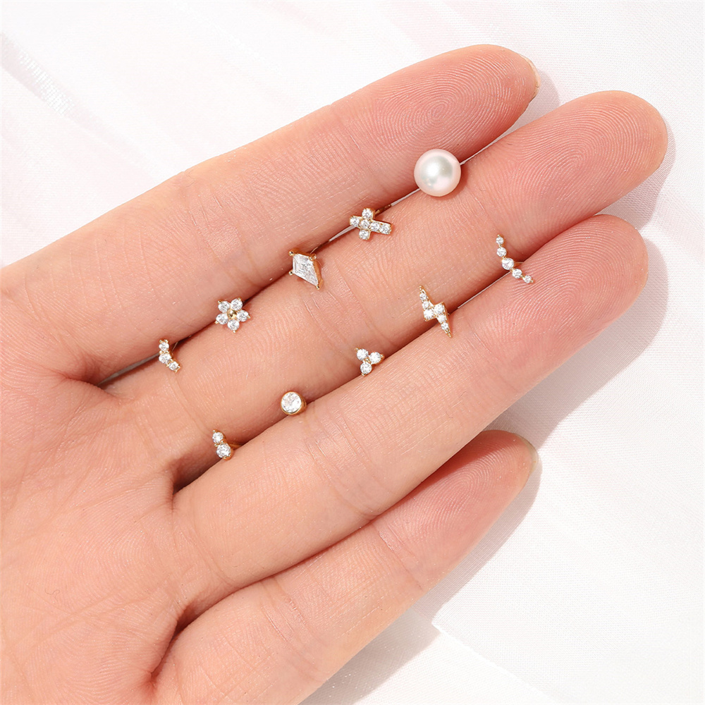 AIDE Real 14K Solid Gold Color - Body Jewelry Real Gold ulasan dan harga