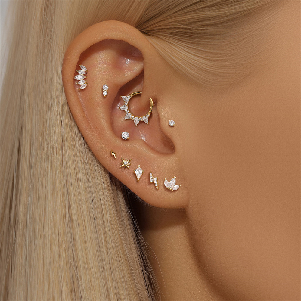 AIDE Real 14K Solid Gold Color - Body Jewelry Real Gold ulasan dan harga