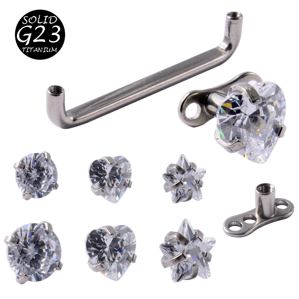 1Peice G23 Titanium Dermal Anc - Dermal Anchor Top ulasan dan harga