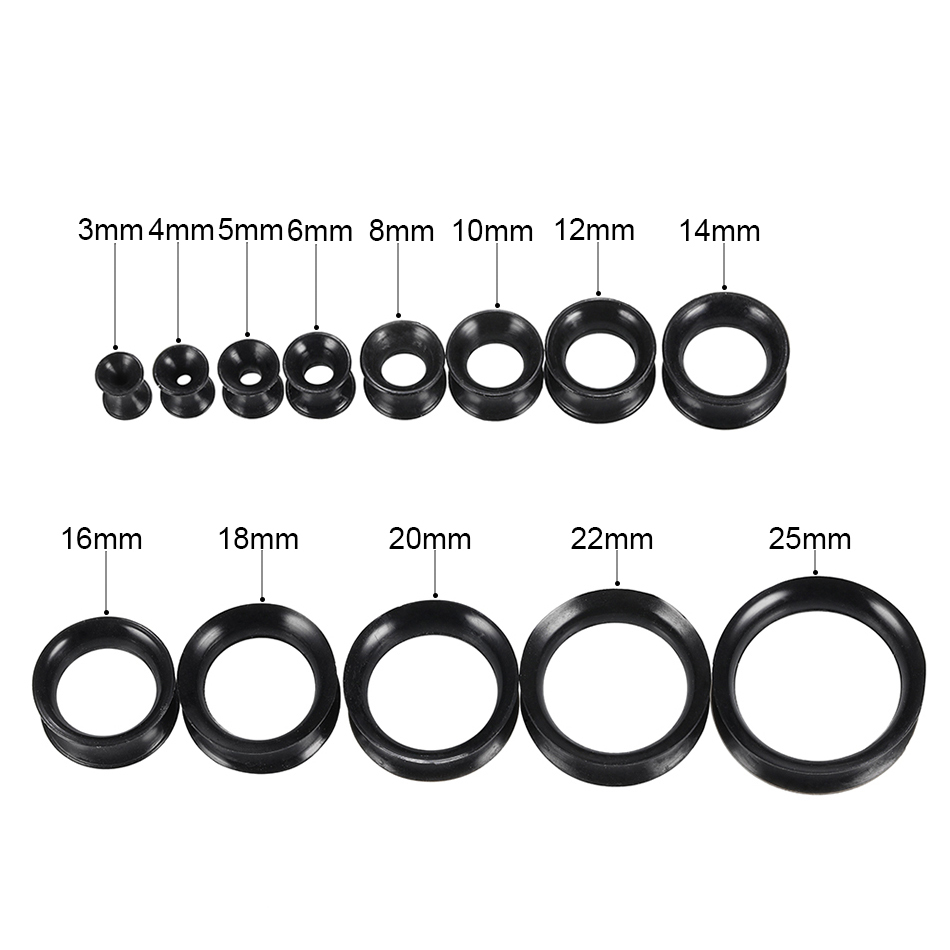 30pcs/lot Silicone Flexible Ea - Body Jewelry Gauges ulasan dan harga