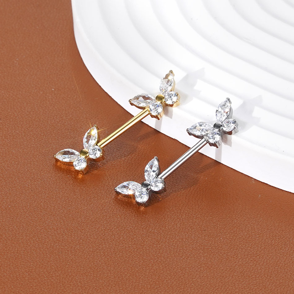 1Pc G23 Titanium Nipple Ring S - Body Jewelry Nipple Rings ulasan dan harga