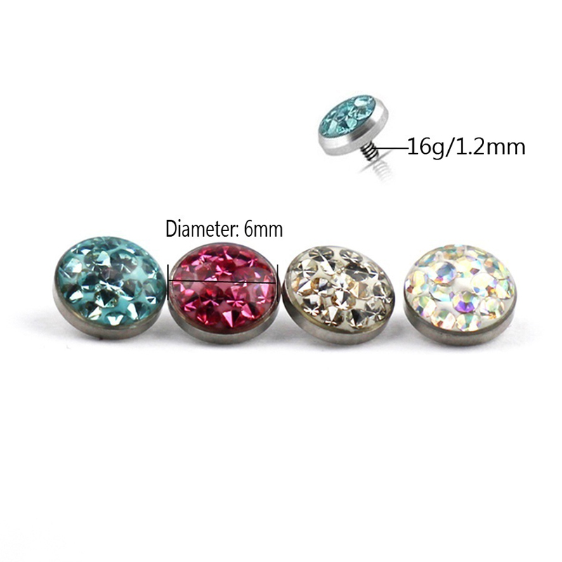 1PC Dermal Anchor Top Piercing - Dermal Anchor Top ulasan dan harga