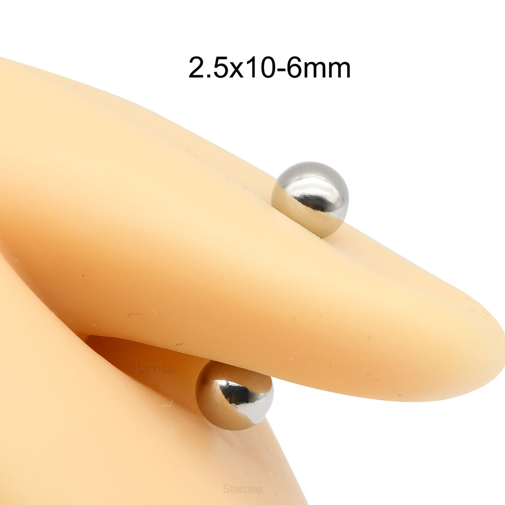 1Pc 12G-00G Stainless Steel St - Body Jewelry Nipple Rings ulasan dan harga