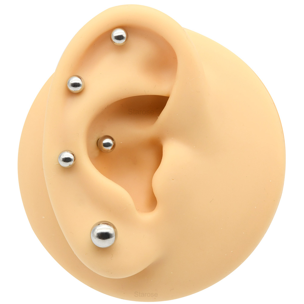 1Pc 12G-00G Stainless Steel St - Body Jewelry Nipple Rings ulasan dan harga