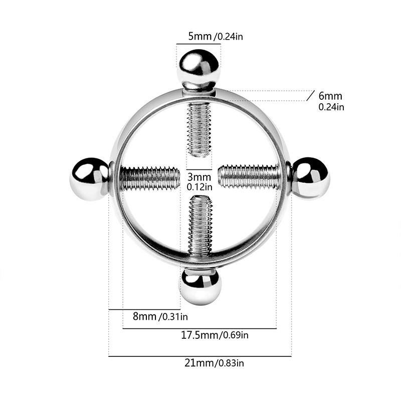 1pair Stainless Steel Cross Ni - Body Jewelry Nipple Rings ulasan dan harga