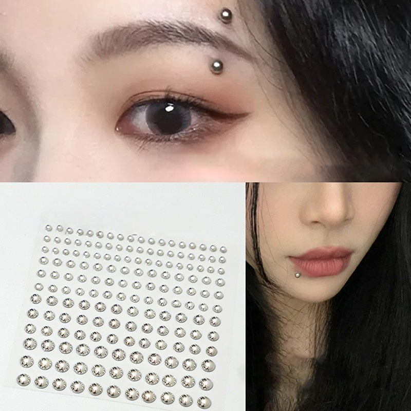Diamond Sticker Fake Nose Stud - Body Jewelry Ear Piercing ulasan dan harga