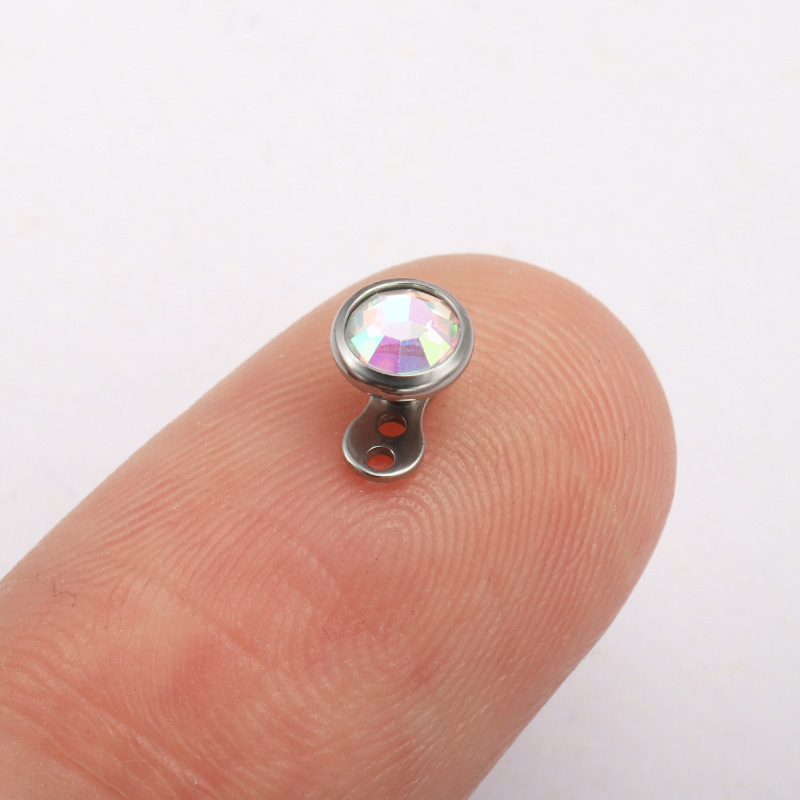 G23 Titanium Piercing Micro De - Dermal Anchor Top ulasan dan harga