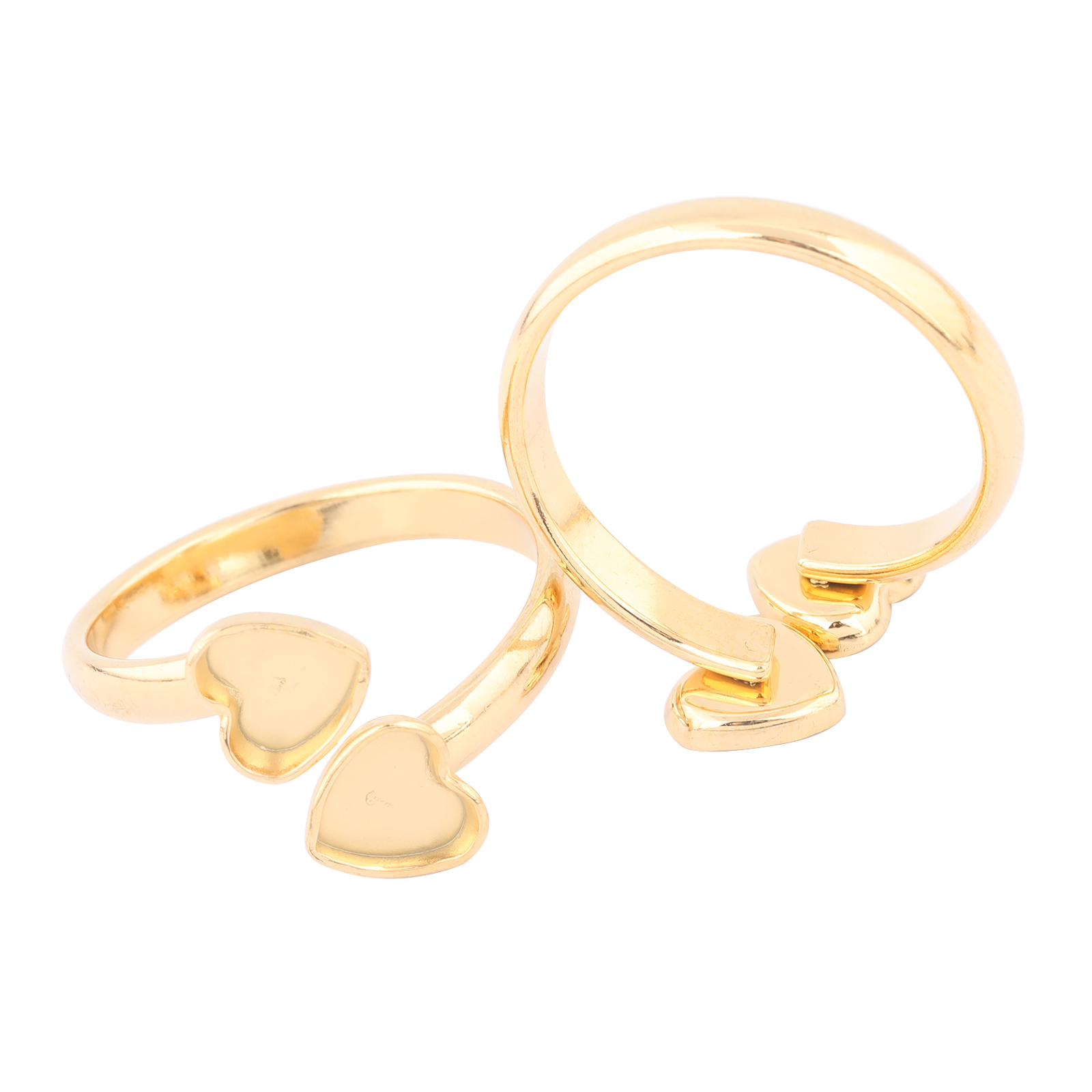 10pcs Stainless Steel Gold Pla - Daith Heart Ring ulasan dan harga