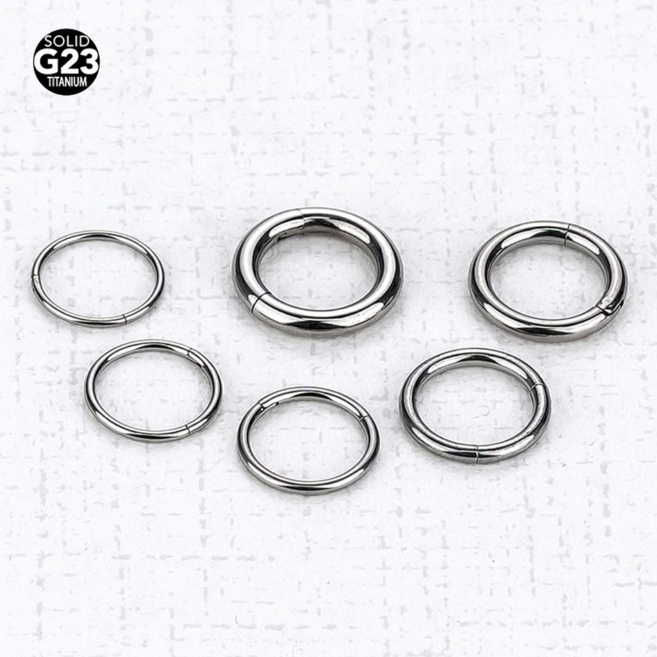 1PC G23 Titanium Hinged Segmen - Body Jewelry Nipple Rings ulasan dan harga