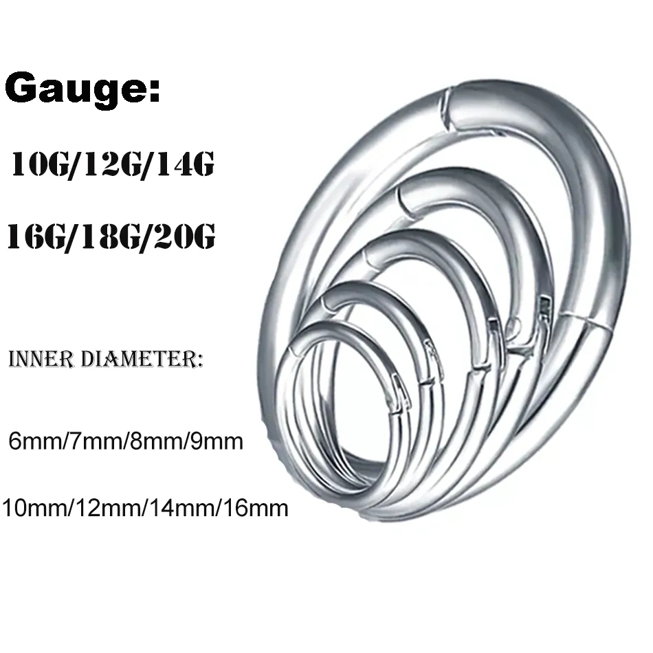 1PC G23 Titanium Hinged Segmen - Body Jewelry Nipple Rings ulasan dan harga