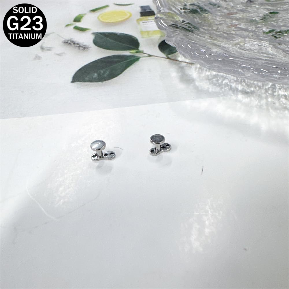 14G Round Disc Dermal Anchor T - Dermal Anchor Top ulasan dan harga