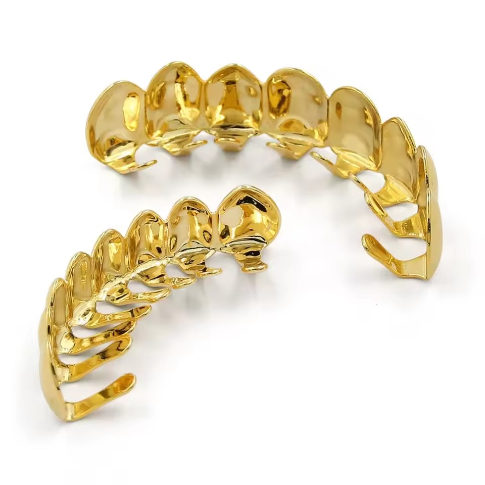 TOPGRILLZ Gold Silver Plated H - Body Jewelry Real Gold ulasan dan harga