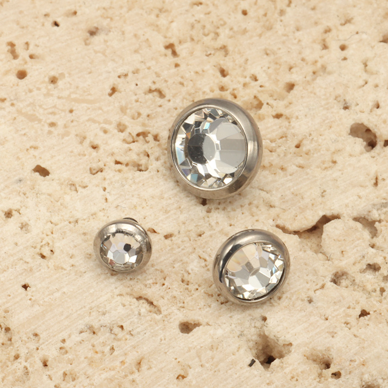 1PCS ASTM F136 Titanium Bezel  - Dermal Anchor Top ulasan dan harga