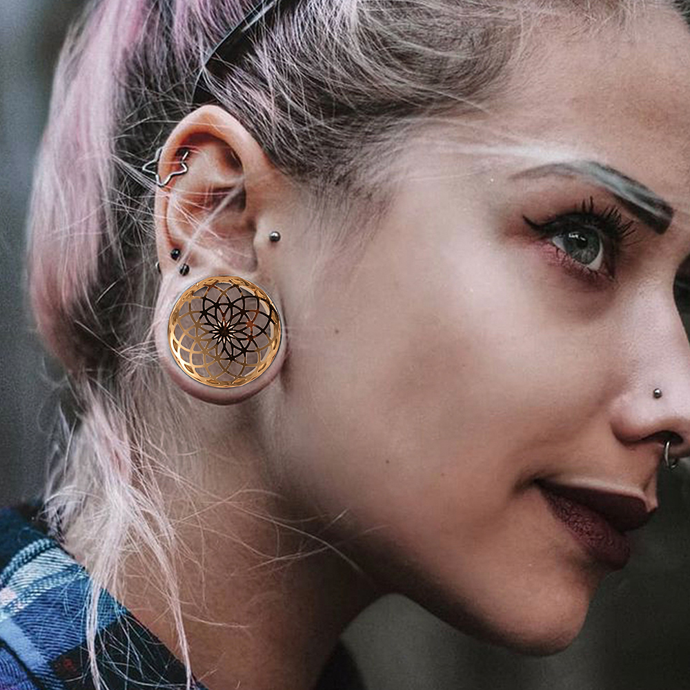 Vankula 2PCS 316 Stainless Ste - Body Jewelry Gauges ulasan dan harga
