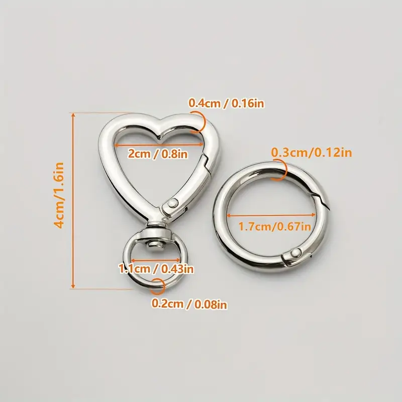 5/10/20/40 Sets Double Opening - Daith Heart Ring ulasan dan harga