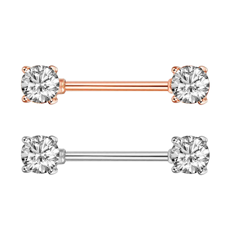 2Pcs Fashion High Quality Zirc - Body Jewelry Nipple Rings ulasan dan harga