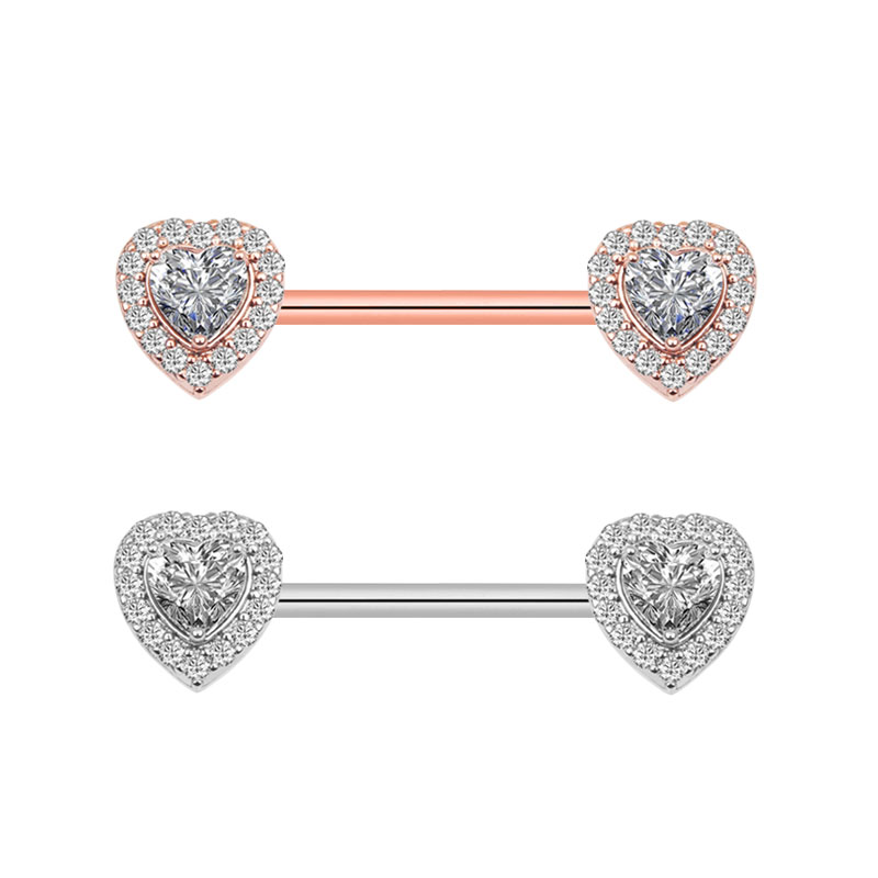 2Pcs Fashion High Quality Zirc - Body Jewelry Nipple Rings ulasan dan harga
